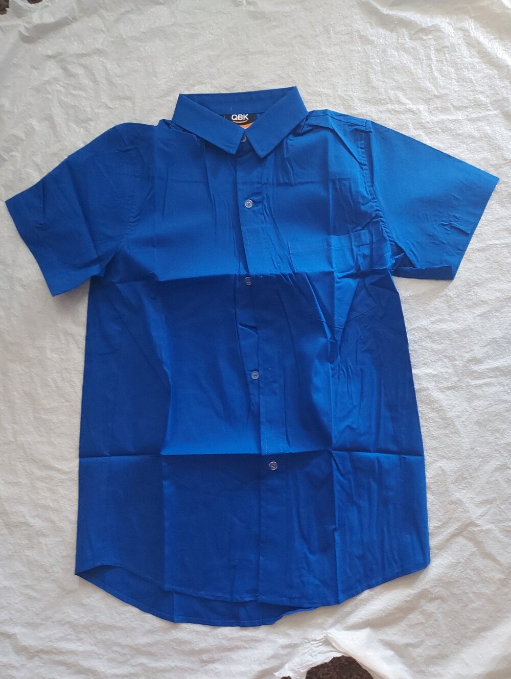Kids Button-Down Shirt in Royal Blue